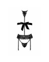 Bondage 244 ensemble lingerie 4 pièces - noir