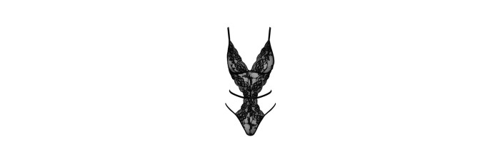 French Kiss 241 body ouvert - noir