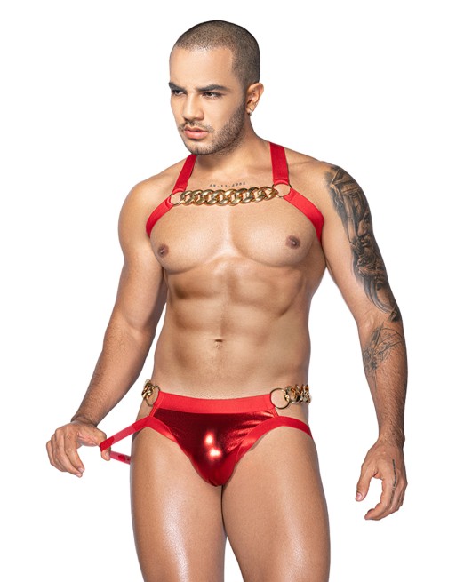 Ensemble sexy deux pièces rouge - J Lingerie