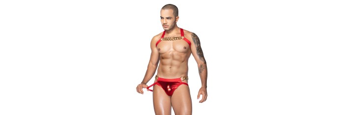 Ensemble sexy deux pièces rouge - J Lingerie